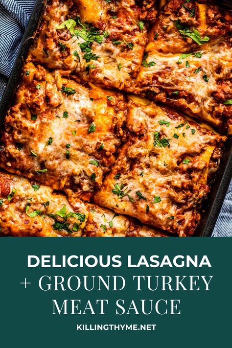 Lasagna Recipe Turkey Meat, Turkey Meat Lasagna Recipe, Lasagna Recipe With Ground Turkey, Ground Turkey Lasagna Recipe Easy, Lasagna Turkey Meat, Best Turkey Lasagna Recipe, Lasagna Ground Turkey, Healthy Turkey Lasagna, Lasagna With Ground Turkey