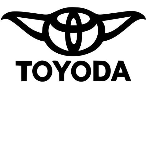 Excited to share this item from my #etsy shop: Funny Toyoda Star Wars Yoda Decal Sticker Toyota Vinyl Window Bumper Star Wars Drawings Easy, Volkswagen Decal, Star Wars Cricut, Yoda Decals, Car Decal Svg, Star Wars Symbols, Star Wars Decal, Star Wars Svg, Disney Decals