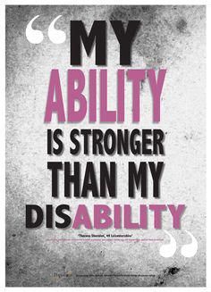 Embedded image permalink Special Needs Quotes, Cauda Equina, Awareness Poster, A Quote, Special Education, The Words, Me Quotes, Words Of Wisdom, Encouragement