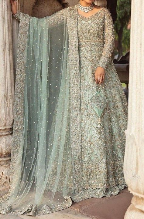 Designer Anarkali Dresses Receptions, Dresses Pakistani, Walima Dress, Shadi Dresses, Heavy Dresses, Asian Bridal Dresses, Latest Bridal Dresses, Bridal Dresses Pakistan, Pakistani Wedding Outfits