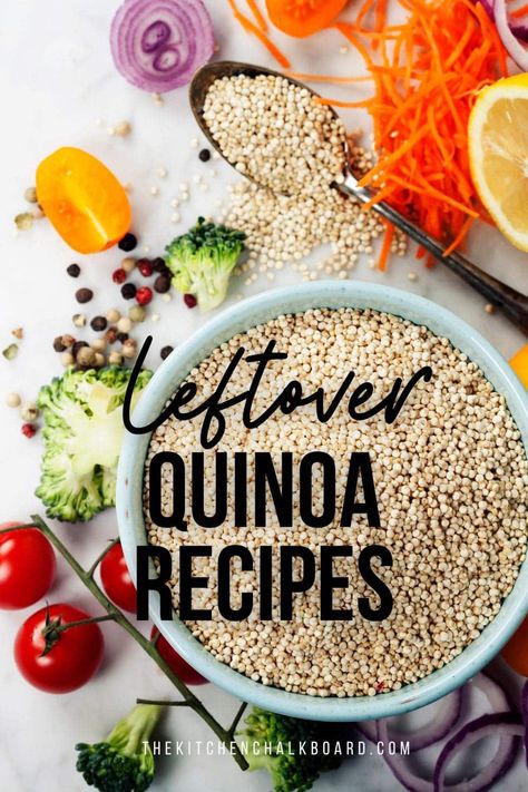 Recipes With Leftover Quinoa, Things To Do With Quinoa, Quinoa Leftover Recipes, Things To Make With Quinoa, Quinoa Baking Recipes, What To Do With Leftover Quinoa, Leftover Cooked Quinoa Recipes, Ways To Use Quinoa, Cooked Quinoa Recipes Desserts