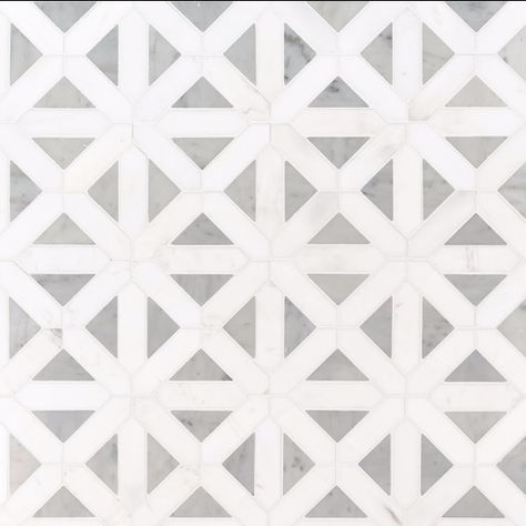 Buy Bianco Dolomite Geometrica 12x12 Polished | Marble Mosaic - Wallandtile.com Turkish Marble, White Mosaic Tiles, Mosaic Tiles Crafts, Tile Crafts, Marble Mosaic Tiles, Basement Bathroom, Marble Floor, Marble Tile, Natural Stone Tile