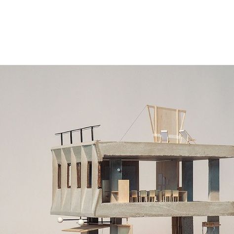 Plaster Architecture Model, Concrete Architecture Model, Concrete City, Balsa Wood Models, Architecture Models, Concrete Architecture, Balsa Wood, Architectural Section, Model Making