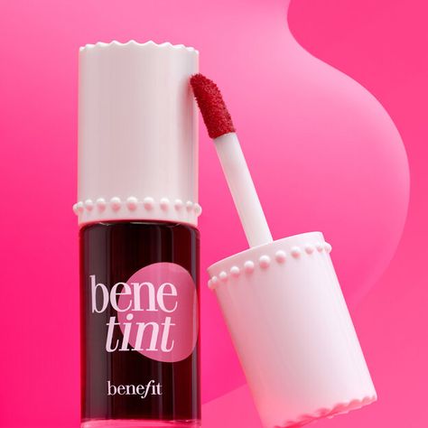 Benefit Benetint, Square Face Makeup, Lip Blending, Apply Lip Gloss, Blush On Cheeks, Too Faced Bronzer, Cheek Stain, Too Faced Concealer, Brow Tinting