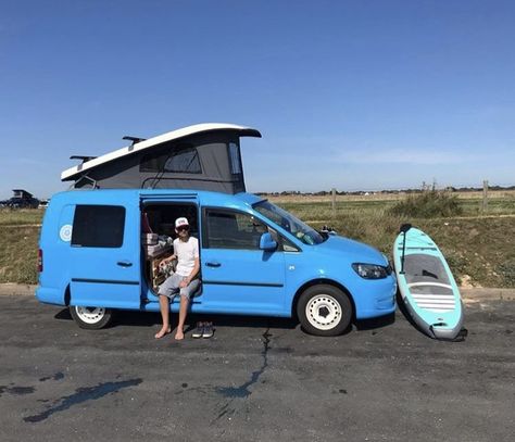 Why The VW Caddy Camper Is The Most Underrated Micro Camper Ever Caddy Maxi Camper Conversion, Sprinter Van Life, Micro Camper Van, Caddy Maxi Camper, Caddy Conversion, Vw Caddy Maxi Life, Vw Caddy Camper, Van Renovation, Motorhome Life