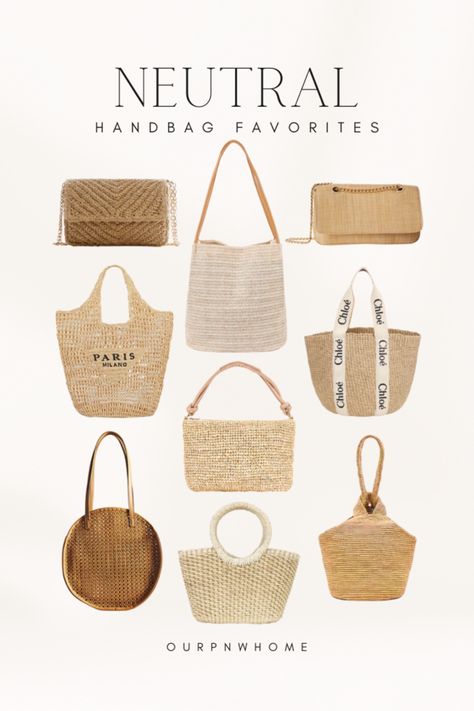 Neutral handbag favorites! Woven bag, braided bag, rattan bag, beach tote bag, designer bags, crossbody bag, clutch handbag, bucket bag, summer bag, summer looks, vacation bag, vacation looks, summer fashion, vacation outfit Follow my shop @ourpnw_home on the @shop.LTK app to shop this post and get my exclusive app-only content! #liketkit #LTKitbag #LTKtravel #LTKstyletip @shop.ltk https://liketk.it/4dyHq Designer Summer Bags, Cream Beach Bag, Tan Beach Bag, Summer Purses 2024, Vacation Handbag, Summer Designer Bags, Summer Crossbody Purse, Summer Crossbody Bag, Italian Wardrobe