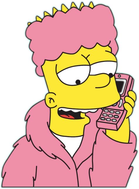 Bart Simpson Pink Fur, Simpson Painting Canvases, Bart Simpson Art Drawings, Bart Simpson Painting, Simpsons Painting, Bart Simpson Drawing, Simpson Drawing, Simpson Art, Bart Simpson Art