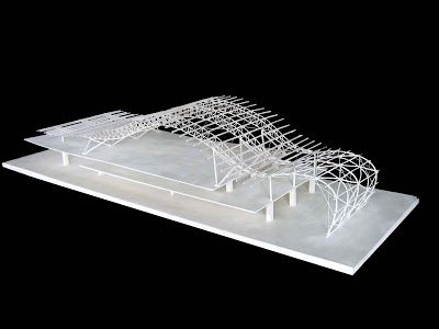 Kansai International Airport Truss Model Space Truss, Kansai International Airport, Roof Truss Design, Truss Structure, Roofing Shingles, Modern Roofing, Desain Pantry, Tensile Structures, Fibreglass Roof