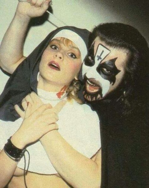 The king... Nuns have no fun... Mercyful Fate, King Diamond, Rob Zombie, The King, Heavy Metal, Tumblr, Memes, Funny