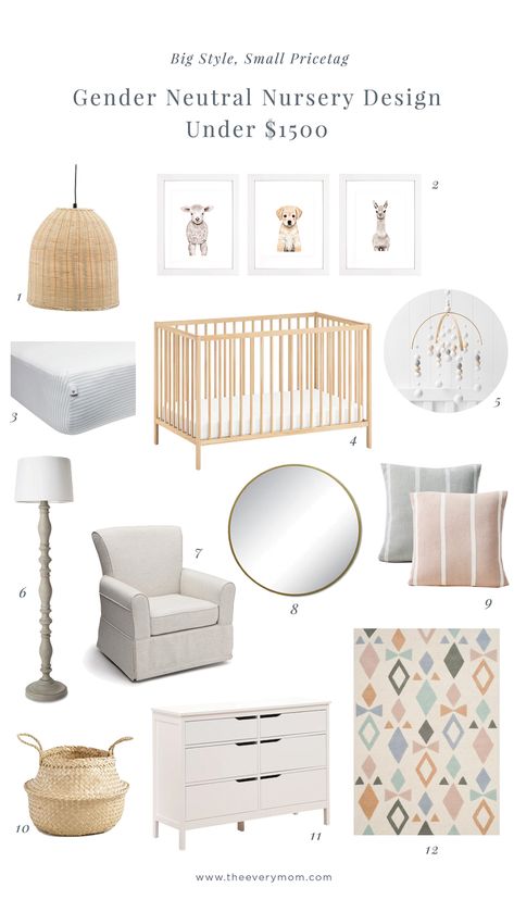 Neutral Nursery Design, Gender Neutral Nursery Design, Nursery Design Neutral, Baby Nursery Inspiration, Gender Neutral Nursery Decor, Room Neutral, Baby Room Neutral, Nursery Room Design, Nursery Decor Neutral