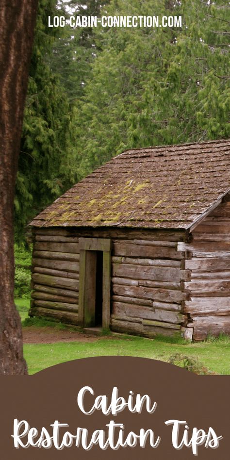 1800s Log Cabin, Hand Hewn Cabin, Old Cabin Makeover, Log Cabin Doors, Old Log Cabin Interior, Log Cabin Update, Cottage Camper, Rustic Wood Cabin, Rustic Cabin Exterior