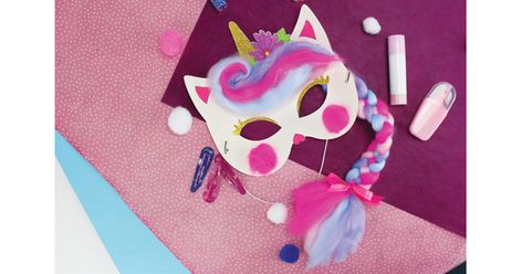 Masques Licorne - Carnaval, fêtes, masques - 10 Doigts Diy Anniversaire, Face Mask Tutorial, Diy Sewing Pattern, Nature Crafts, Mardi Gras, Birthday Candles, Carnival, Origami, Crafts For Kids