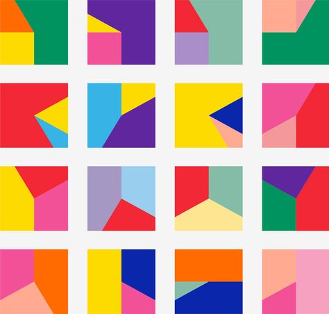 Visual Identity System, Beautiful Branding, Font Design, Generative Art, 로고 디자인, Art Activities, Color Theory, Geometric Art, Different Shapes