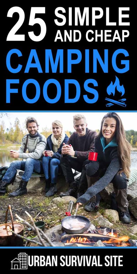 With all of these camping foods in your bag, you'll be able to cook hearty meals three times a day without the need for a cooler. #camping #campingfoods #bugoutfoods #survivalfood Easy Camping Food Ideas, Easy Camping Food, Camping Food Make Ahead, Cheap Camping, Camping Food List, Camping Foods, Affordable Vacations, Camping Kit, Easy Camping Meals