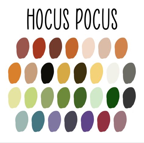 Hocus Pocus Color Palette, Palette Design, Sanderson Sisters, Color Palette Design, Hocus Pocus, Color Pallets, Color Palettes, Color Schemes, Color Palette