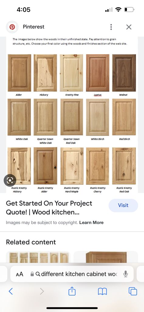 Pine Wood Kitchen Cabinets, Stained Unfinished Kitchen Cabinets, White Pine Kitchen Cabinets, Pine Cabinet, Kitchen Pine Cabinets, Cedar Cabinets, Knotty Oak Kitchen Cabinets, Hickory Wood Kitchen Cabinets, Knotty Maple Kitchen Cabinets