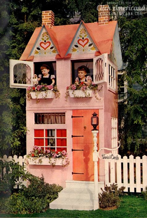 Childrens Playhouse, Backyard Playhouse, Wendy House, Cubby Houses, Backyard Play, Kids Playhouse, Pink Houses, Play House, Little Houses