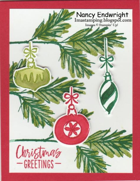 Su Decorated With Happiness Cards, Decorated With Happiness, Decorated With Happiness Stampin Up Cards, Stampin Up Decorated With Happiness, Create Christmas Cards, Christmas Card Inspiration, Christmas Card Crafts, Stampin Up Christmas Cards, Christmas Stamps