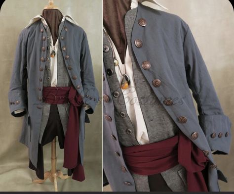 Pirate Oc, Jack Sparrow Costume, Pirate Garb, Captain Costume, Female Costume, Best Costumes, Pirate Cosplay, Steampunk Pirate, Pirate Jacket