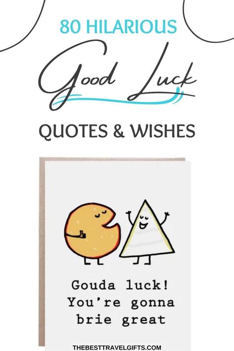 Send them off with a laugh using these funny good luck quotes that are perfect for any occasion. Guaranteed to bring a smile! Whether it’s for a new job, a big move, or any life event, these funny good luck quotes will add a touch of humor and positivity to their journey. New Job Quotes, Greeting Cards Quotes, Good Luck New Job, Job Quotes, Big Move, Luck Quotes, Good Luck Quotes, New Job, A Smile