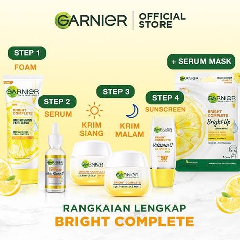 Garnier Products Skincare, Skincare Garnier, Serum Cream, Beauty Natural Products, Micellar Water, Skin Care Serum, Day Cream, Beauty Tutorials, Beauty Quotes