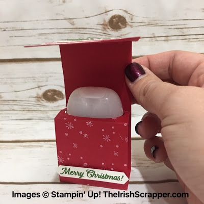 Christmas Hand Sanitizer, Hand Sanitizer Gift, Christmas Treats Holders, Christmas Treats Boxes, Sanitizer Holder, Hand Sanitizer Holder, Stampin Up Project, Mini Gift, Christmas Paper Crafts