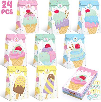 Sprinkles Ice Cream, Ice Cream Party Favors, Icecream In A Bag, Bags For Summer, Birthday Ice Cream, Ice Cream Popsicle, Cream Birthday Party, Cute Ice Cream, Ice Cream Birthday Party