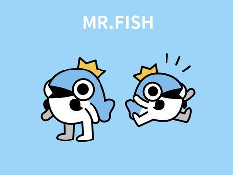 Cute Mascot Design, Fish Character, Ip Design, Ui Design Inspiration, Mascot Design, Monster Design, 판타지 아트, Cartoon Character Design, Illustration Character Design