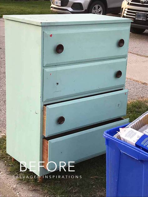 Dresser Drawer Makeover, Boys Dresser Ideas, 4 Drawer Dresser Makeover, 5 Drawer Dresser Makeover, Dresser Flips Before After, Small Dresser Makeover, Oak Dresser Makeover, Furniture Flipping Ideas, Linen Dresser