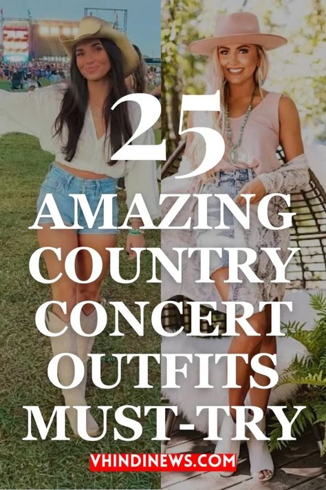 25 Must-Have Trendy Country Concert Outfits for Summer 2024: Cowgirls to Denim Dreams 63 Outfits For A Country Concert Summer, Outfit To Country Concert, Country Western Concert Outfit Ideas, Country Outdoor Concert Outfit, Cowgirl Country Outfits, Outfits For Outdoor Concert Summer, Country Fan Fest Outfits, Cowboy Concert Outfits For Women, Summer Country Concert Outfit Over 40