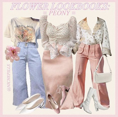 Lovecore Clothing, My Feelings, Mood Board Fashion, Mode Vintage, Pink Peonies, Lookbook Outfits, Looks Vintage, Spring Summer Outfits, Aesthetic Outfits