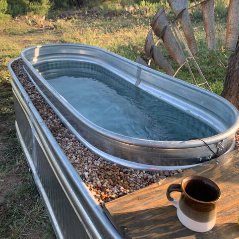 Stock Tank Hot Tub, Stock Tank Swimming Pool, Tank Swimming Pool, Stock Pools, Diy Stock Tank, Stock Tank Pool Diy, Diy Hot Tub, Outdoor Tub, Tank Pool