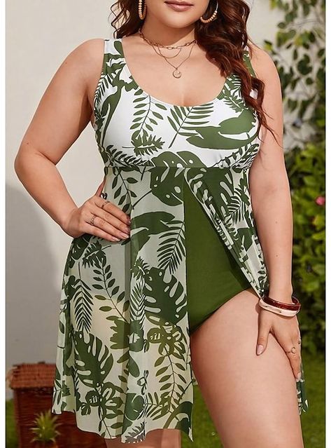 Plus Size Bade, Swimsuit Skirt, Sukienki Plus Size, Backless Swimsuit, Plus Size Swim, Plus Swimwear, Feeling Confident, Costume Intero, Dress Suit