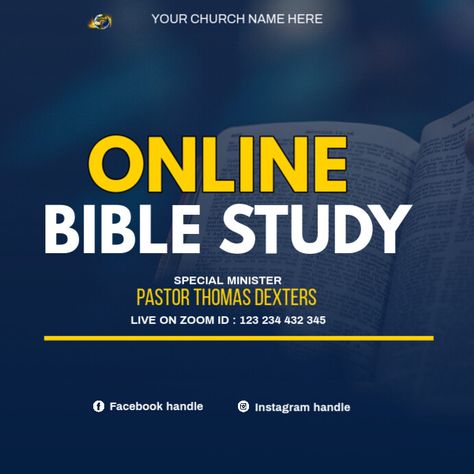 Online bible study Linkedin Background Image, Linkedin Background, Kindle Book Cover, Online Bible Study, Campaign Posters, Blog Header, Facebook Event, Event Promotion, Instagram Handle