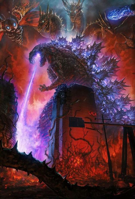 Shin Godzilla Shin Godzilla Wallpaper, Godzilla Pfp, Godzilla Tattoo, Monster Island, Godzilla Art, Old Posters, Shin Godzilla, Godzilla 2, King Kong Vs Godzilla