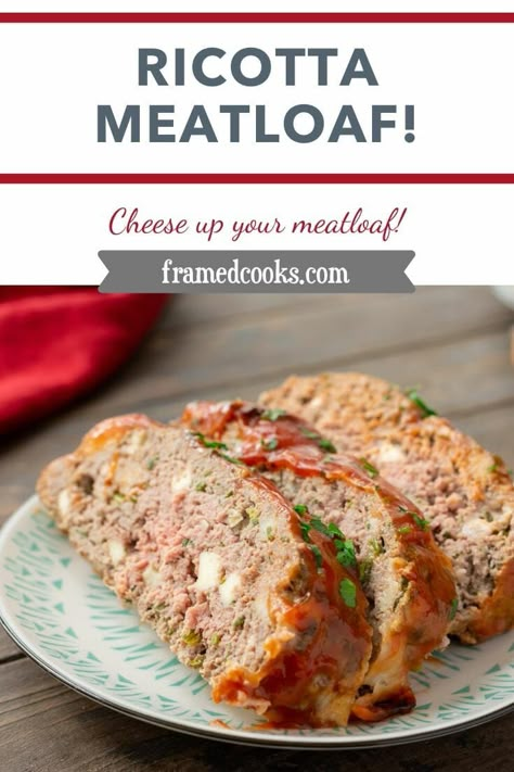 Ricotta Meatloaf, Recipe Using Ricotta, Meatloaf Stuffed, Italian Meatloaf, Stuffed Meatloaf, Ricotta Cheese Recipes, Good Meatloaf Recipe, Spinach Ricotta, Cold Meat