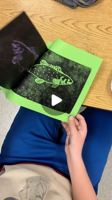 Stephanie Arem on Instagram: "Glow Gallery: These printed schools of fish created by my fourth graders just *might* be my favorite project so far. There is just something about printmaking that instantly elevates every project. And nothing beats @astrobrights paper under blacklight! #fish #fishart #printmaking #elementaryteacher #elementaryart #elementaryartteacher #glowart #glowgallery #astrobrights #cmsartsed @cmsartsed" Glow Gallery, Schools Of Fish, Glowing Art, Arts Ed, Elementary Teacher, Fish Art, Elementary Art, Art Teacher, Art Class