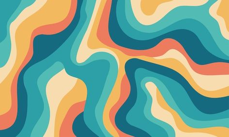 Abstract colorful wavy groovy psychedeli... | Premium Vector #Freepik #vector #background #banner #pattern #poster Groovy Swirl Background, Groovy Lines Wallpaper, Colourful Ipad Wallpaper, Chromebook Backgrounds Aesthetic, Groovy Homescreen, Groovy Wallpaper Laptop, Neocities Backgrounds, Colorful Laptop Wallpaper, Abstract Wallpaper Laptop