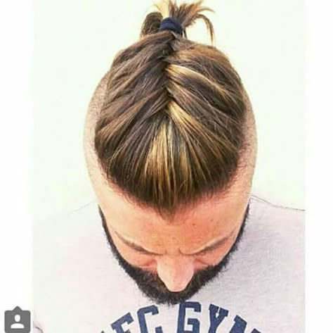 . Viking Haircut, Viking Braids, Gents Hair Style, Viking Hair, Beard Hairstyle, Pinterest Hair, Mens Braids Hairstyles, Mens Braids, Man Bun