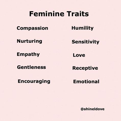 Shinel on Instagram: “Men & women have both masculine and feminine characteristics.⁣ ⁣ If a woman has suppressed her feminine core, she then leads in her…” Masculine Men Feminine Women, Feminine Characteristics, Fascinating Womanhood, Feminine Core, Princess Era, Biblical Femininity, Divine Feminine Goddess, Masculine And Feminine, Instagram Men