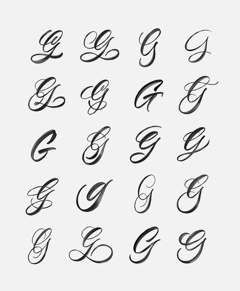 Michael Moodie on Instagram: “7/36 👀” Letter G On Nails, Letter G Tattoo, Font English, Fancy Cursive Fonts, Fonts For Tattoos, Tattoos Fonts, G Tattoo, Tattoo Lettering Styles, Cursive Tattoos