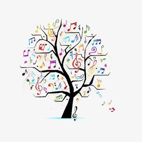 Music Tree, Music Doodle, Music Clipart, Learn Violin, Quilt Modernen, Tree Clipart, Tree Images, בר מצווה, Musical Art