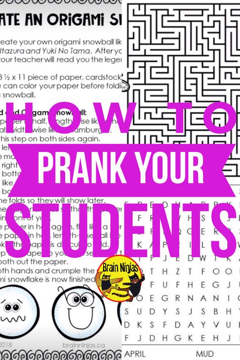 Do you like to prank your students on April Fool's Day? Here are some fun things to try that won't hurt anyone's feelings. April Fools Classroom, April Fools Pranks For Elementary Students, April Fools Classroom Pranks, April Fools Activities For Kids, April Fools Pranks For Kids At School, April Fools Jokes For Students, Teacher April Fools Pranks On Students, April Fools Pranks For Students, Classroom April Fools Jokes