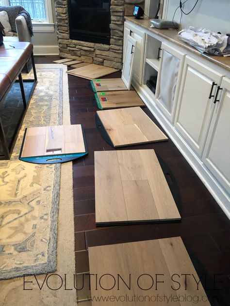 Luxury Vinyl Plank Flooring Kitchen With White Cabinets, White Oak Vinyl Plank Flooring, Basement Tile, 3d Kitchen Design, Kitchen Remodel Plans, Oak Engineered Hardwood, Semi Custom Cabinets, White Oak Hardwood Floors, Kitchen Designer