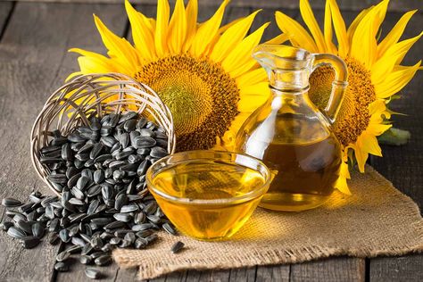 Sunflower Seeds Benefits, Dental Images, Best Cooking Oil, Black Oil Sunflower Seeds, Small Sunflower, Sprouting Seeds, Edible Oil, Linoleic Acid, Oil Benefits