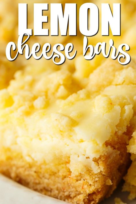 Cheese Bars Recipe, Lemon Squares Recipe, Recipe Using Lemons, Cheesecake Topping, Lemon Cake Mix Recipe, Freezing Lemons, Cake Mix Cookie Bars, Cheese Bars, Boxed Cake Mixes Recipes