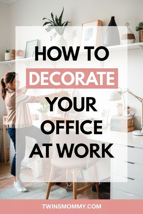 Learn how to maximize your space with functional and stylish touches. Perfect for small offices, these ideas make your workspace feel cozy yet professional. Small Office At Work, Decorate Your Office At Work, Decorating Your Office At Work, Office At Work, Twins Mommy, Small Offices, Guest Bedroom/office, Work Pictures, Small Office