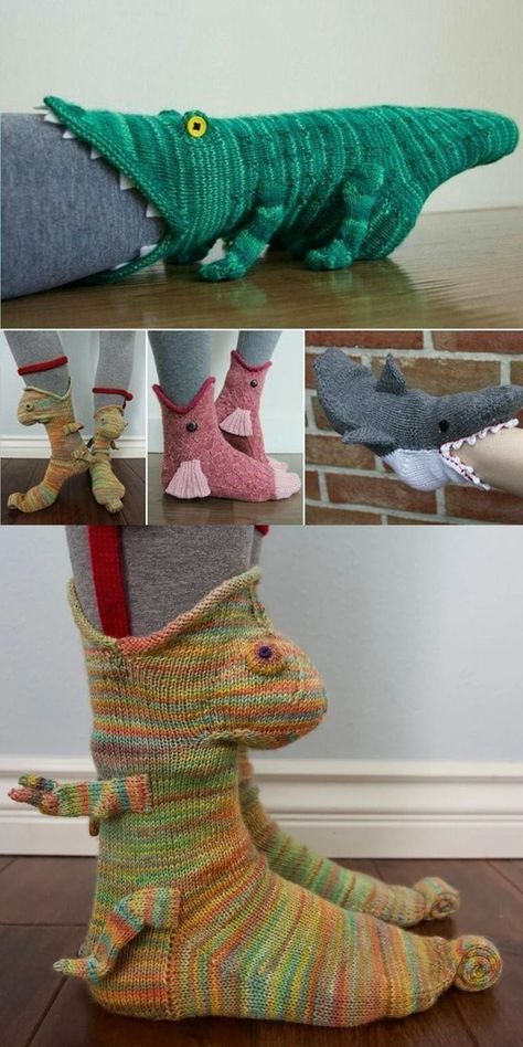 Crocodile Socks, Diy Fall Ideas, Crazy Crochet, Christmas Amigurumi, Crochet Wearables, Fiber Crafts, Crochet Easy, Fun Crochet, Needle Felting Projects