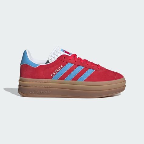 Gazelle Bold Shoes, Pink Gazelles, Adidas Rose, Gazelle Bold, Bold Shoes, Swag Shoes, Red Adidas, Pink Adidas, Adidas Gazelle