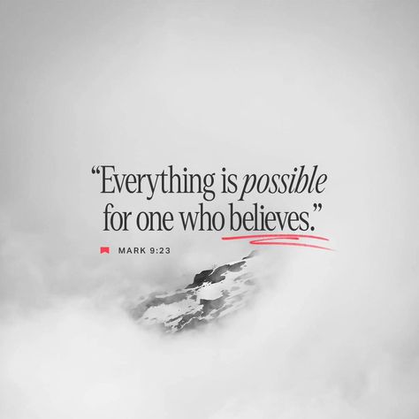 ‭Mark 9:23 ESV‬ [23] And Jesus said to him, “‘If you can’! All things are possible for one who believes.” https://bible.com/bible/59/mrk.9.23.ESV Mark 9 23, The Purpose Of Life, Walk In The Spirit, Effective Prayer, The Will Of God, Greatest Commandment, Will Of God, Purpose Driven Life, Jesus Return